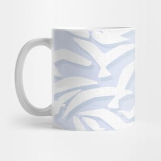 Abstract Seagulls in Airy, Light Blue Shades Mug